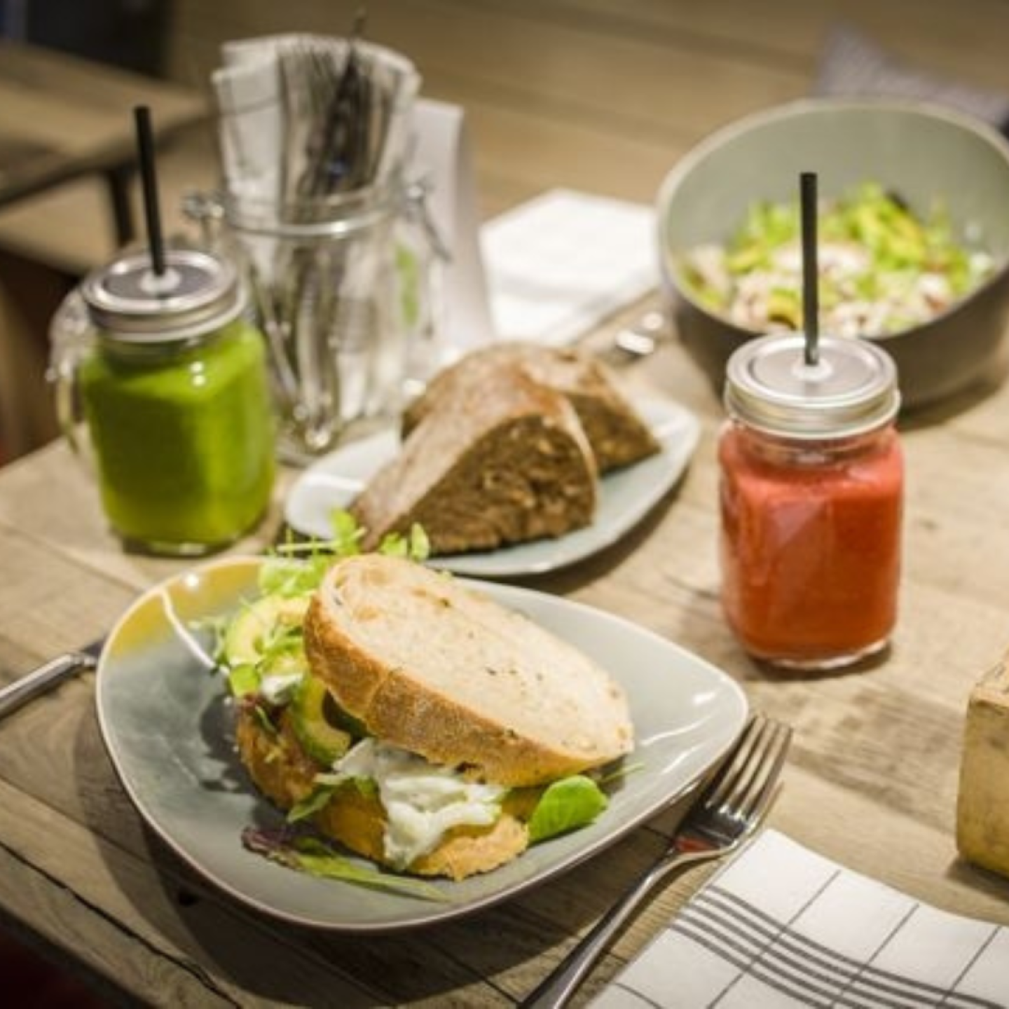 Lunch met smoothie bij SPA Domburg